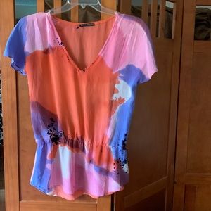 Pure Sugar 💯% Silk V-Neck Top